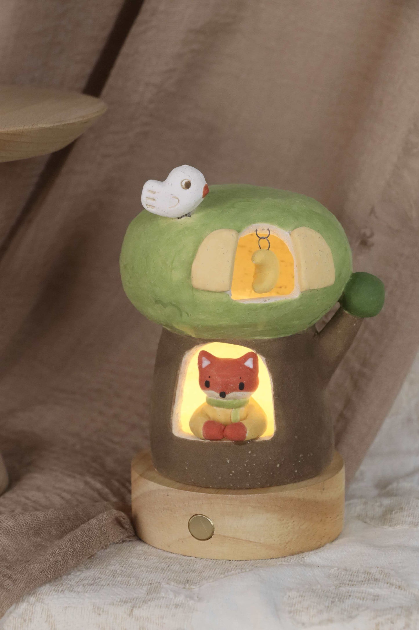 Forest Tree House － Pottery Atmosphere Lamp