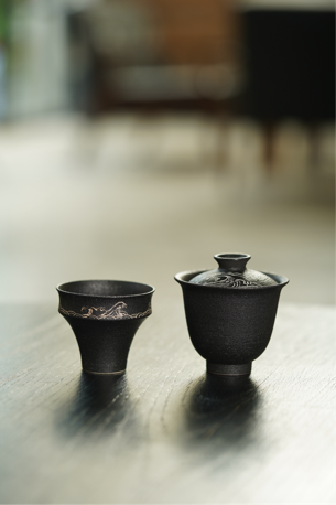 Tea Set — The Sea Within, Traced in Silver