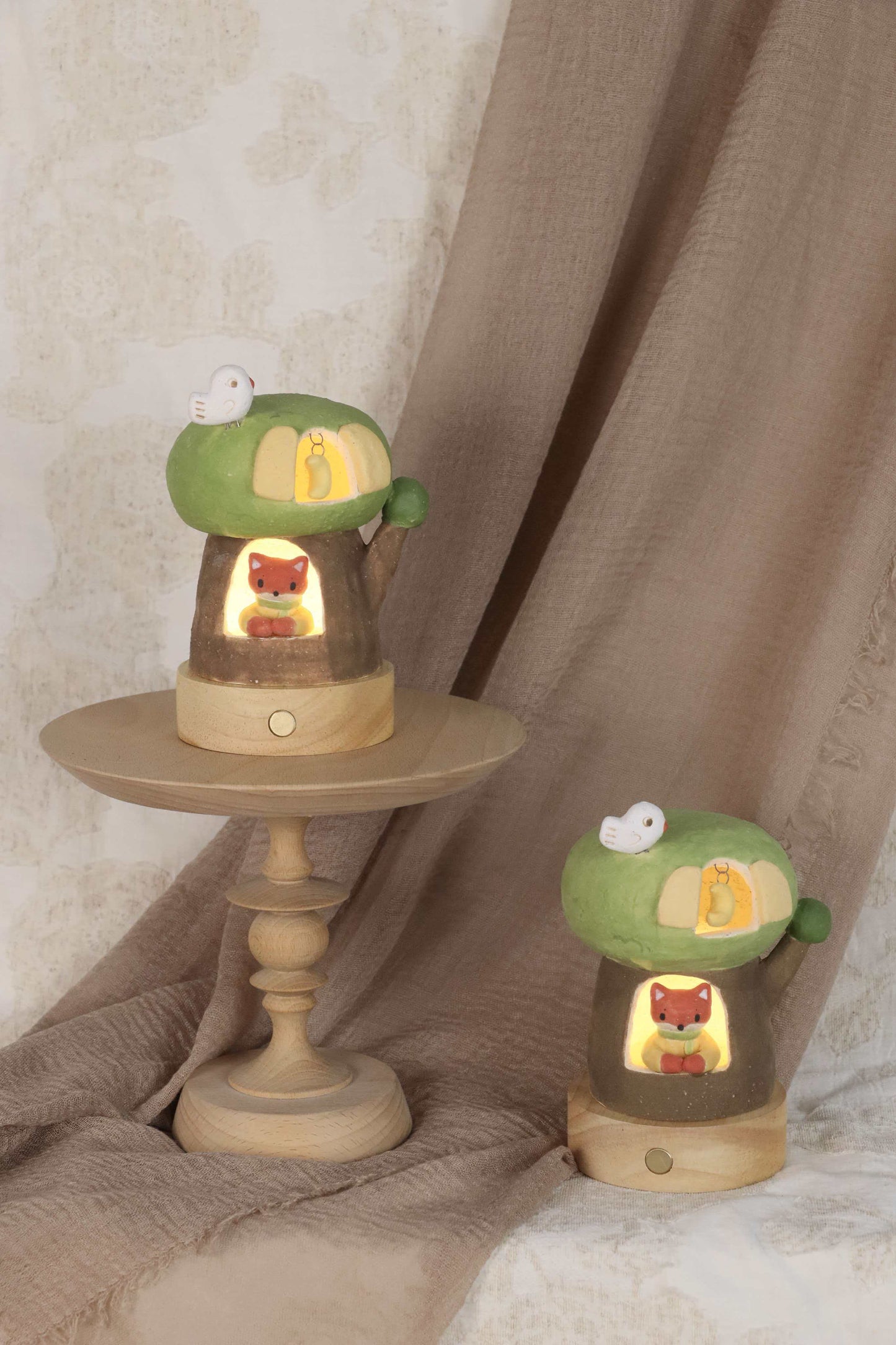 Forest Tree House － Pottery Atmosphere Lamp